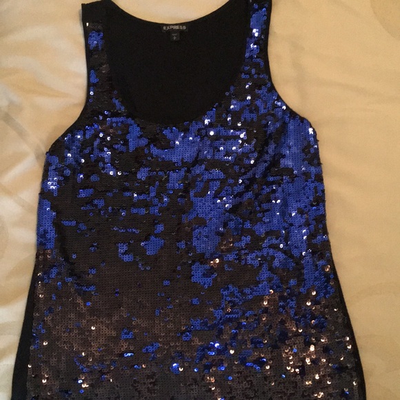 EXPRESS reversible sequin top! Size: Small - Picture 1 of 3